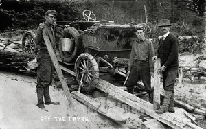 1910 FOTO WALDPORT OREGON Studebaker Auto abseits der Strecke - Bild 1 von 1