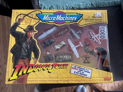 MICRO MÁQUINAS INDIANA JONES~1995~ 10 VEHÍCULOS~FIGURA INDY~GALOOB #74822~RAIDERSS Foto 1 de 4