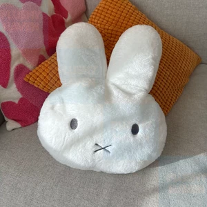 Miffy Plush Pillow 16" Cuddle Big Pillow Stuffed Cushion Rabbit Face Plushy - Picture 1 of 7