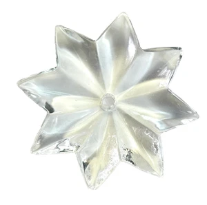 Czech Crystal Center Hole Star Rosette Chandelier Part 2.5 inch Clear LOT OF 10 - Picture 1 of 5