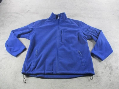 Duluth Trading Co Fleece Jacket Mens XL Blue Full Zip Polyester Pockets Outdoor - Image 1 of 4