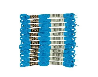 DMC 6-Strand Embroidery Cotton Floss  Dark Bright Turquoise - Image 1 of 3