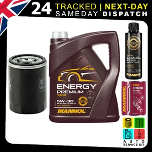 5W-30 5L ENGINE OIL & FILTER | FLUSH ADDITIVE | NISSAN PROTON VOLVO OPEL PEUGEO - Picture 1 of 6
