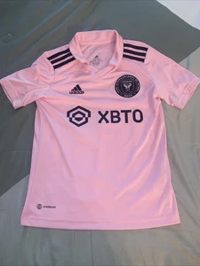Adidas Messi Inter Miami 2022/23 Home Fußball Trikot Größe 9-10Y JE9702 Pink - Bild 1 von 9