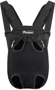 Mochila portabebés Pawaboo, mochila portabebés ajustable frontal para mascotas gato perro - Imagen 1 de 7