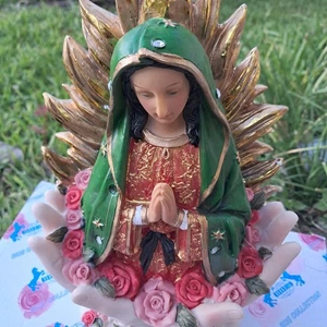 Estatua de Resina Nuestra Señora de Guadalupe - Estatuilla Católica 8", Virgen de Guadalupe - Imagen 1 de 4