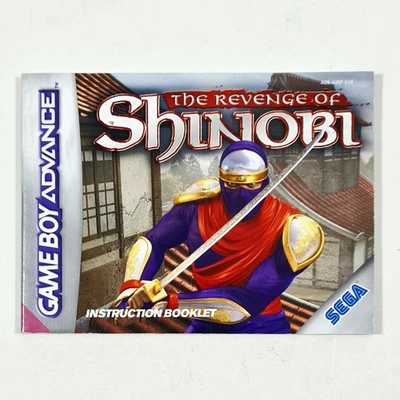 SEGA Nintendo Game Boy Advance istruzioni THE REVENGE OF SHINOBI versione EU - Immagine 1 di 3