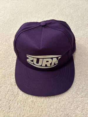Vintage 1990s Zurn Workwear Mesh Trucker Cap Hat Purple Snapback - Image 1 of 4
