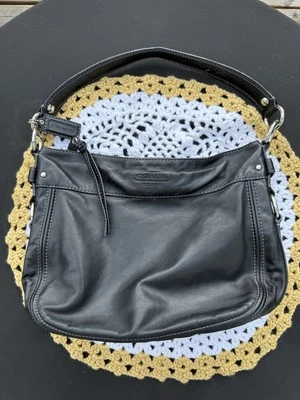 Coach Zoe Hobo Shoulder Bag Purse Authentic Black Leather F15478 EUC - Image 1 of 4