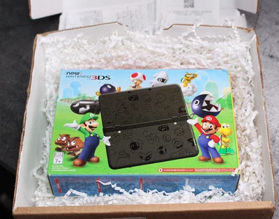 NEW Unopened New Nintendo 3DS Super Mario Black Edition Handheld  Console Mint - Image 1 of 4