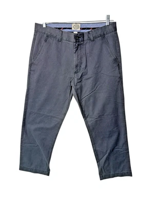 St. John’s Bay Chino Pants Men size 34X39 Gray Color. Flat Front, Pockets - Image 1 of 4