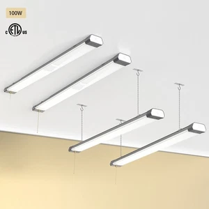 100 Watt Linkable Utility Shop Light for Store Garage Workbench Warehouse 4-Pack - Picture 1 of 10