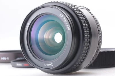 w/ Hood 【 Top Mint 】 Nikon AF Nikkor 24mm f/2.8 Wide Angle Prime Lens From JAPAN - Image 1 of 4