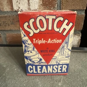 Limpiador de triple acción escocés White King 1942 sin abrir de colección nuevo de colección - Imagen 1 de 10