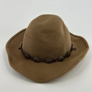 Stetson Bozeman Crushable 100% Wool Men’s Size XL Brown Hat Made In USA Ear Flap - Picture 1 of 8