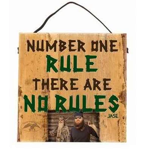 Number One Rule Sign Robertson Family Wisdom Duck Commander Inc Big Sky Carvers - Picture 1 of 1