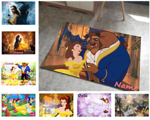 Beauty and The Beast Personalise Door Mat Rug Room Soft Play Carpet Cushion Gift