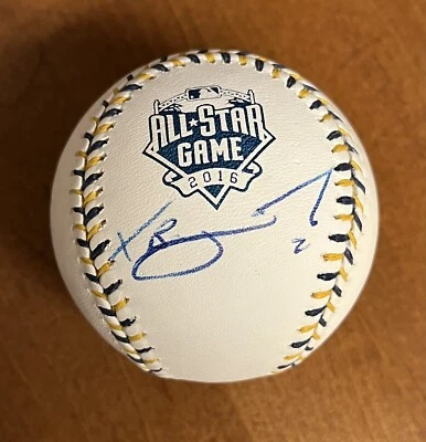 Xander Bogaerts Firmado Automático 2016 Juego de Estrellas OMLB Béisbol Certificado JSA Foto 1 de 3