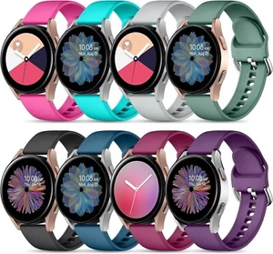 8 Pack Silicone Bands For Samsung Galaxy Watch 7 6 5 4/4 Classic/Active 2 /5 Pro - Picture 1 of 9