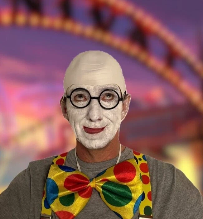 Bald Cap Wig Fancy Dress Costume Halloween Accessory Action Hero - Image 1 of 1