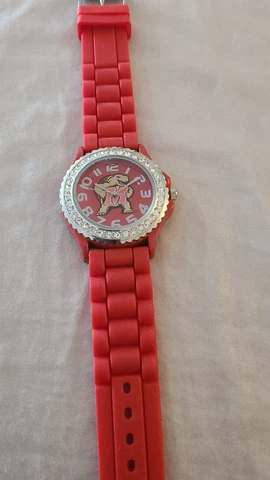 University of Maryland Terrapin Turtle Crystal Red Small  Woman's Watch OLCP NEW Cover