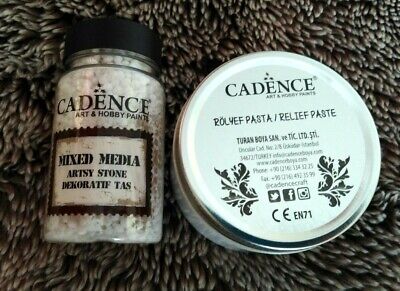 Cadence Transparent Relief Paste And Mixed Media Artsy Stones (Large) • 8.82€