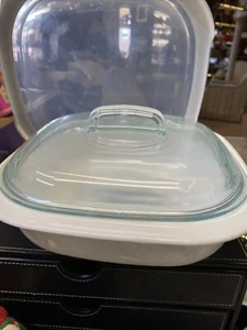 CorningWare SimplyLite 2.5qt Glass Bakeware 11" w/Lid and Cover Never Used? Rare - Picture 1 of 8