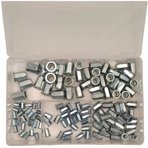 Hex Rivet Nut Assortment Kit Metric Rivnuts Nutsert Assorted M4-M10 Set -115 Pcs - Picture 1 of 6