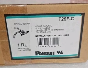 Panduit Spiralwickel 0,250 Zoll 100 ft. L Natural T25F-C - Bild 1 von 2
