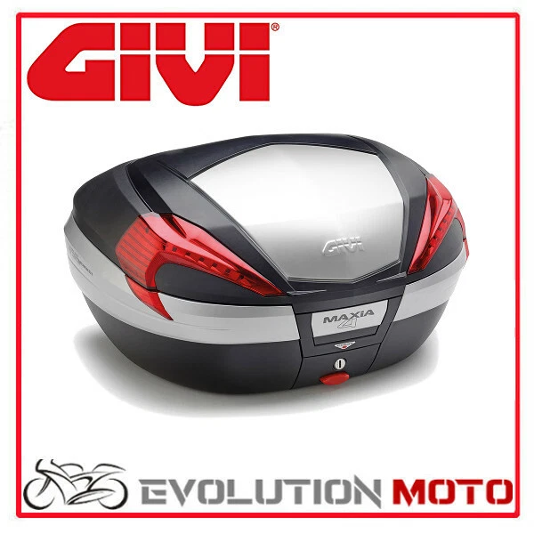 VALIGIA POSTERIORE MAXIA 4 V56N MONOKEY CON CATADRIOTTI ROSSI E ALLUMINIO GRIGIO - Immagine 1 di 1