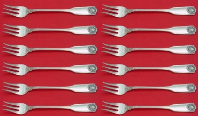 Fiddle Shell By Frank Smith Sterling Silver Cocktail Fork Set 12 pcs 5 1/2" - Image 1 of 3