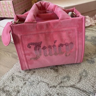 Mini bolso de mano Juicy Couture rosa limonada grande gastador Foto 1 de 4