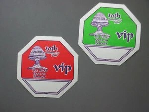 Allman Brothers Band backstage pass satin stickers TWO 30th Anniversary octagons - Picture 1 of 1
