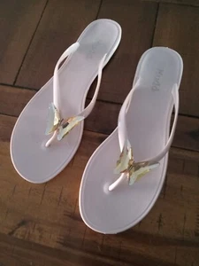 Mudd Flip Flops With Butterfly, Size 11, Woman's, Light Pink - Picture 1 of 5