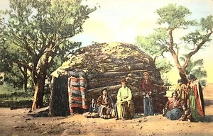 Postal vintage, indios navajos, WY, aprox. Años 60, 9A-H1281 - Imagen 1 de 2