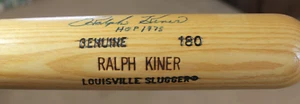 "RALPH KINER"  HALL OF FAME SIGNED BASEBALL BAT  (PSA/DNA) - Picture 1 of 4