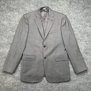 Z ZEGNA Sport Coat Suit Jacket Mens Size 38 Slim Drop 6R Blazer Windowpane - Picture 1 of 16