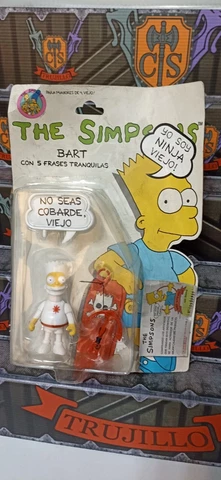 MOC Bart Ninja White PlayFul Industria Argentina 1992 The Simpsons not Mattel Cover