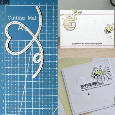 Heart cutting dies metal cutting dies scrapbooking embossing stencils - Image 1 of 4