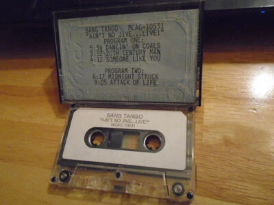RARE ADVANCE PROMO Bang Tango CASSETTE TAPE Ain't No Jive.. LIVE! metal rock ! - Image 1 of 2