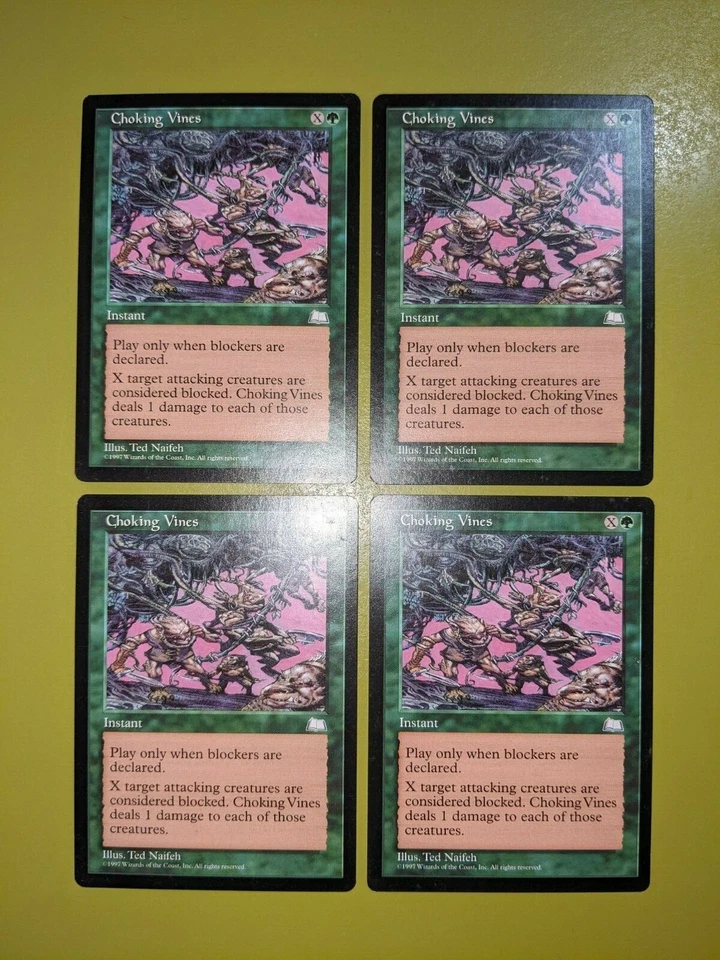 Choking Vines x4 Weatherlight 4x Playset Magic the Gathering MTG - Image 1 of 1