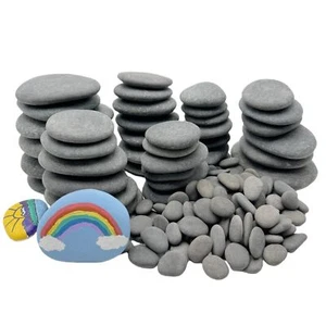 142PCS Painting Rocks DIY Rocks Flat & Smooth Kindness Rocks for Arts Crafts ... - Picture 1 of 7