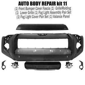 Front Bumper Cover Fascia & Fog Light Assembly For 2014-2023 Toyota 4Runner - Picture 1 of 8