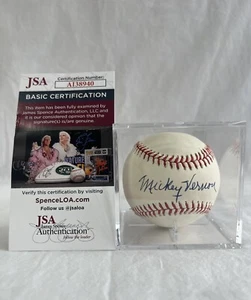 VTG Mickey Vernon Champs 1960 Pittsburgh Pirates Signed Auto Baseball JSA COA - Picture 1 of 9