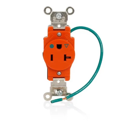 LEVITON 8310-OIG Electrical Receptacles Ig Hg Sgl Rcpt 20A-125V - Image 1 of 4