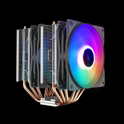 ASUS rog X99-E WS/USB3.1 lga2011-3 squ cpu cooler 6 heat pipes 2 towers 2 fans - Image 1 of 3