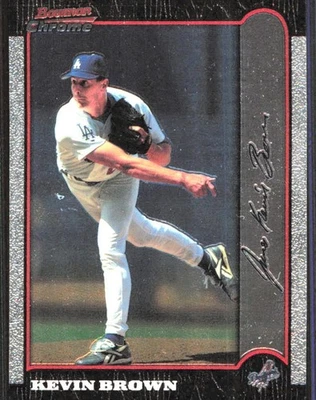 1999 Bowman Chrome #280 Kevin Brown Los Angeles Dodgers Baseball Card - Image 1 of 2