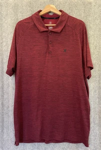 Hurley Poloshirt Herren 2XL Dri-Fit Performance Golf Freizeit leicht dunkelrot - Bild 1 von 15