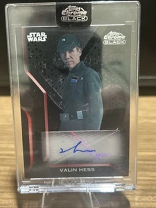 2022 Topps Chrome Black Star Wars Richard Brake come Valin Hess Auto - Foto 1 di 15