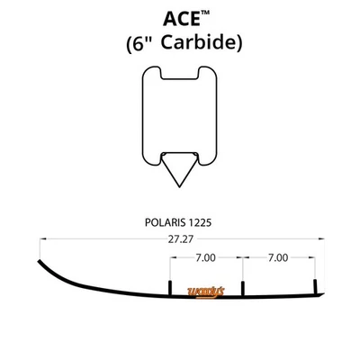 Woodys Ace Runners with 6in. Carbide - AP6-1225 - Image 1 of 2